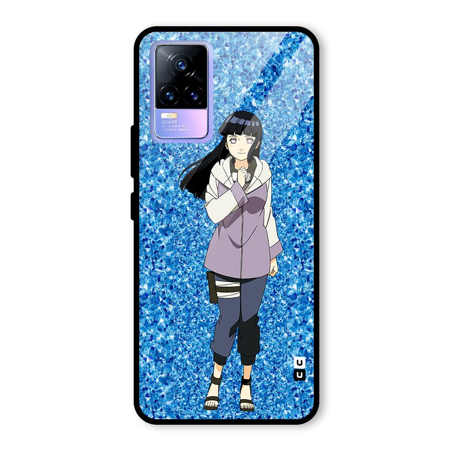 Cute Hinata hyuga Glass Back Case for Vivo Y73