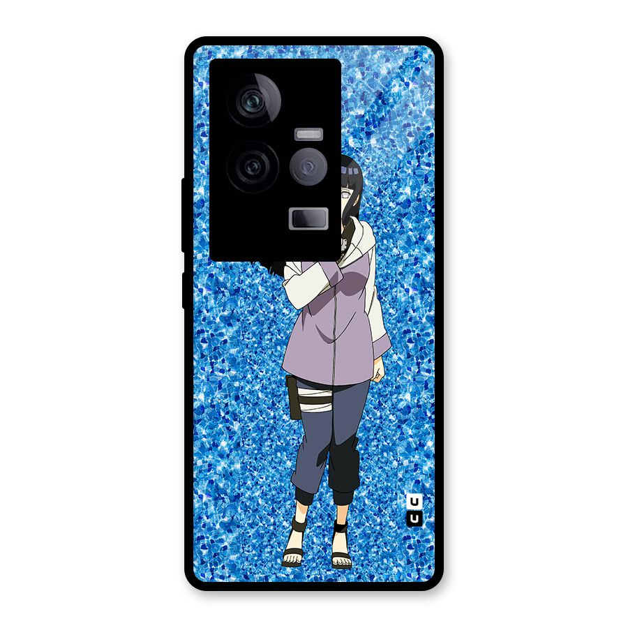 Cute Hinata hyuga Glass Back Case for Vivo iQOO 11 5G