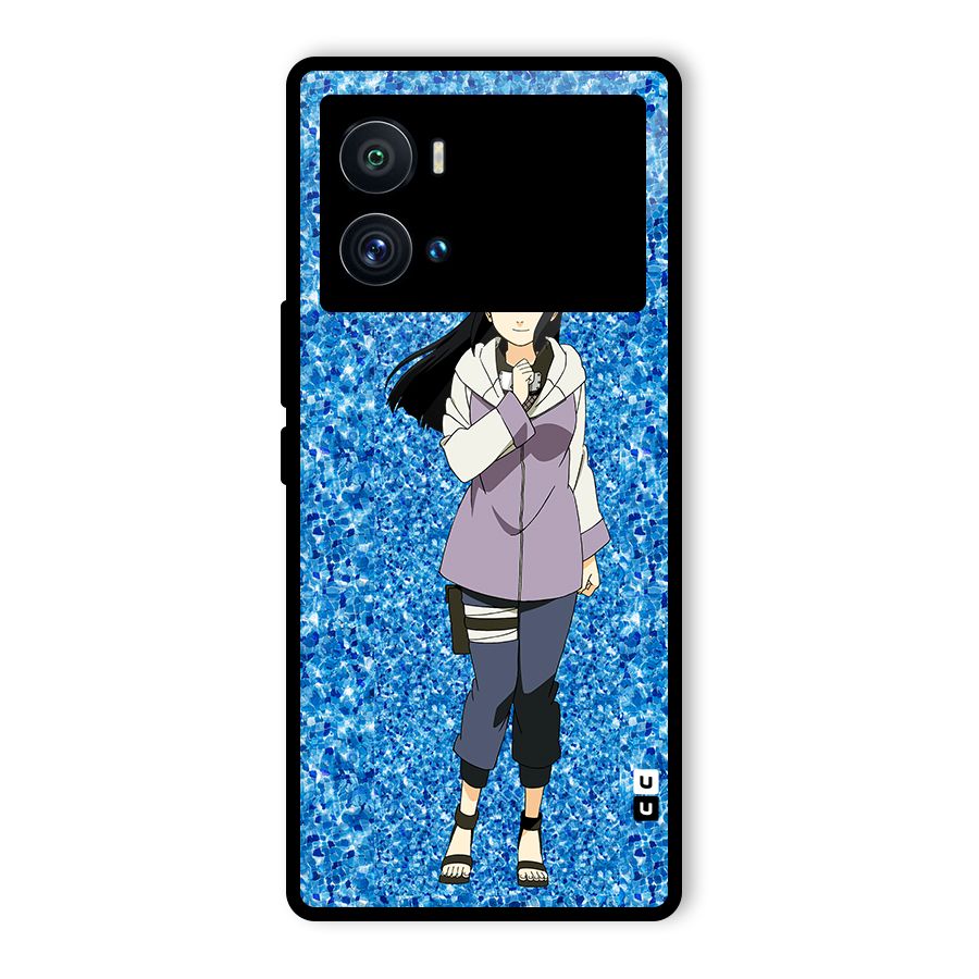 Cute Hinata hyuga Glass Back Case for Vivo iQOO 9 Pro