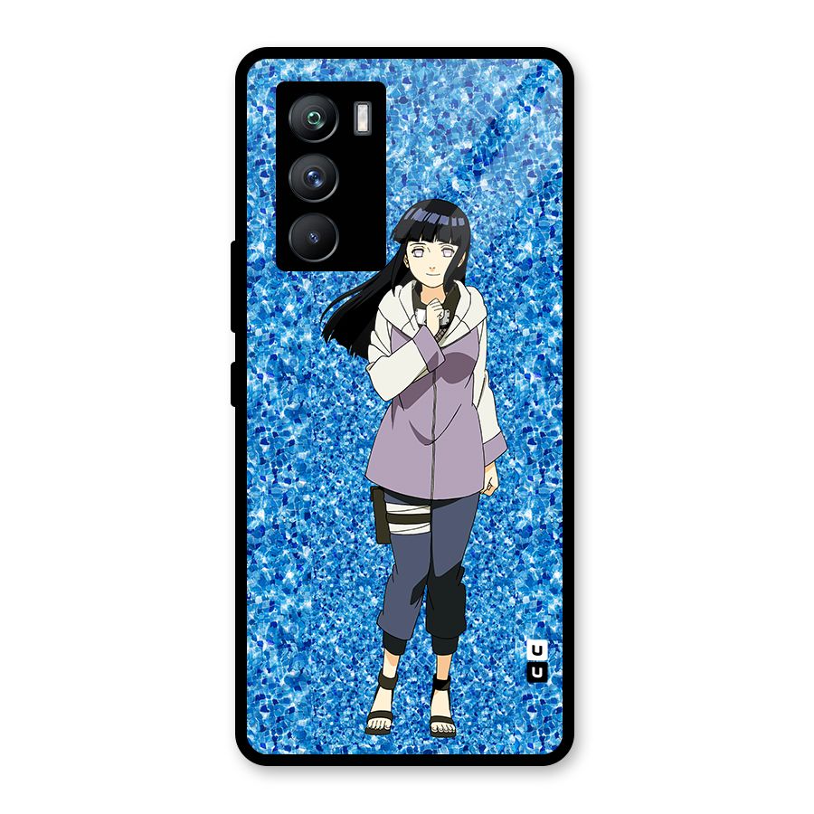 Cute Hinata hyuga Glass Back Case for Vivo iQOO 9 SE