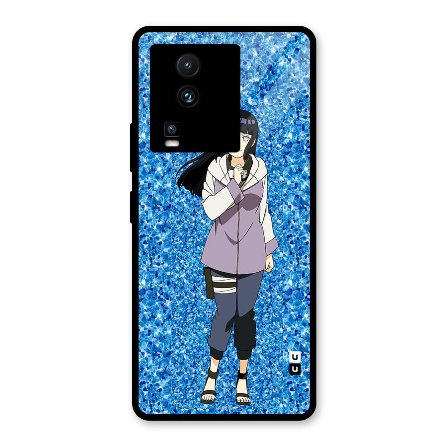 Cute Hinata hyuga Glass Back Case for Vivo iQOO Neo 7
