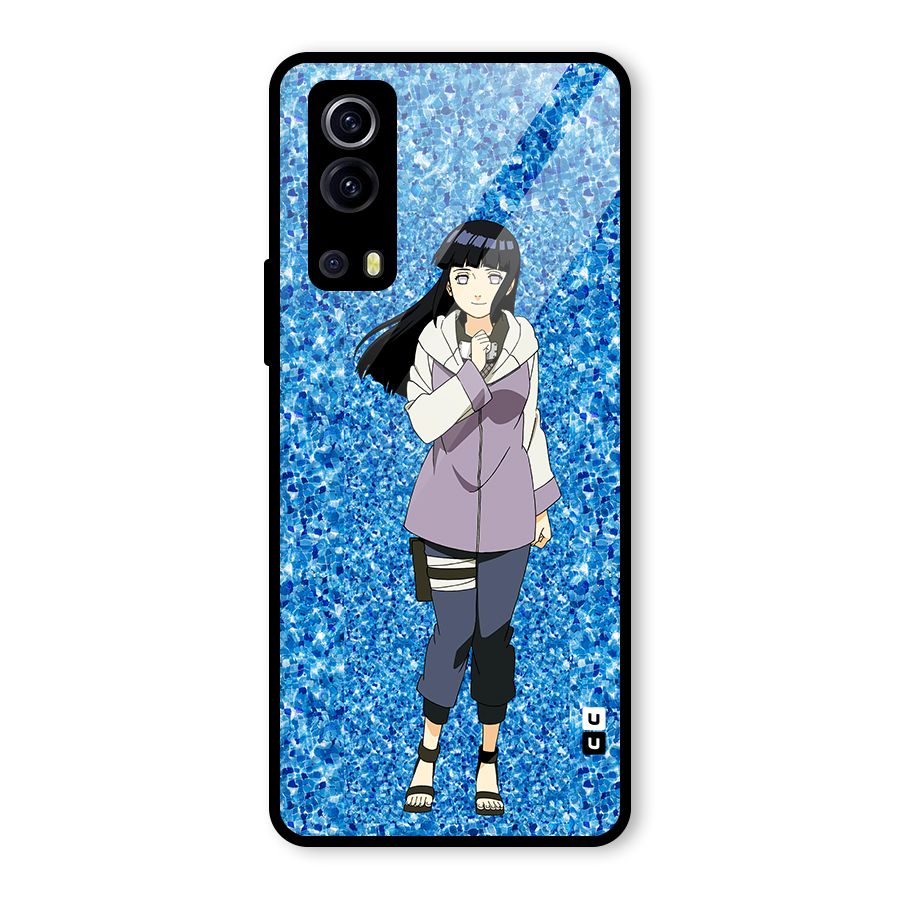 Cute Hinata hyuga Glass Back Case for Vivo iQOO Z3