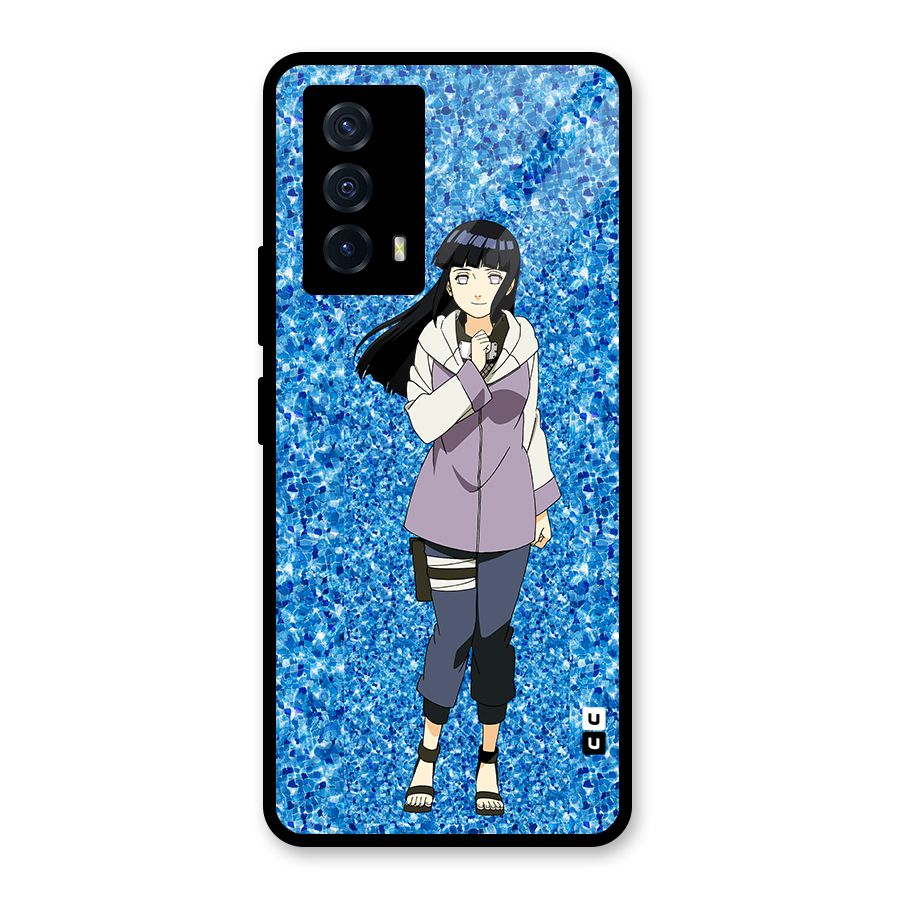 Cute Hinata hyuga Glass Back Case for Vivo iQOO Z5