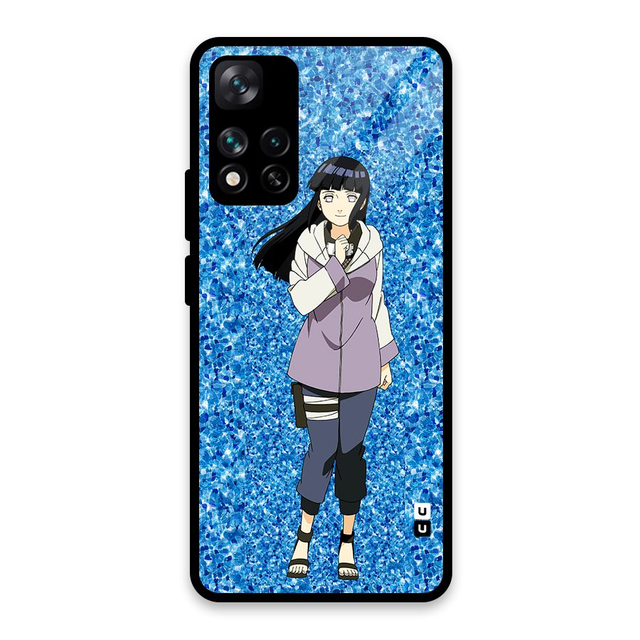 Cute Hinata hyuga Glass Back Case for Xiaomi 11i HyperCharge 5G
