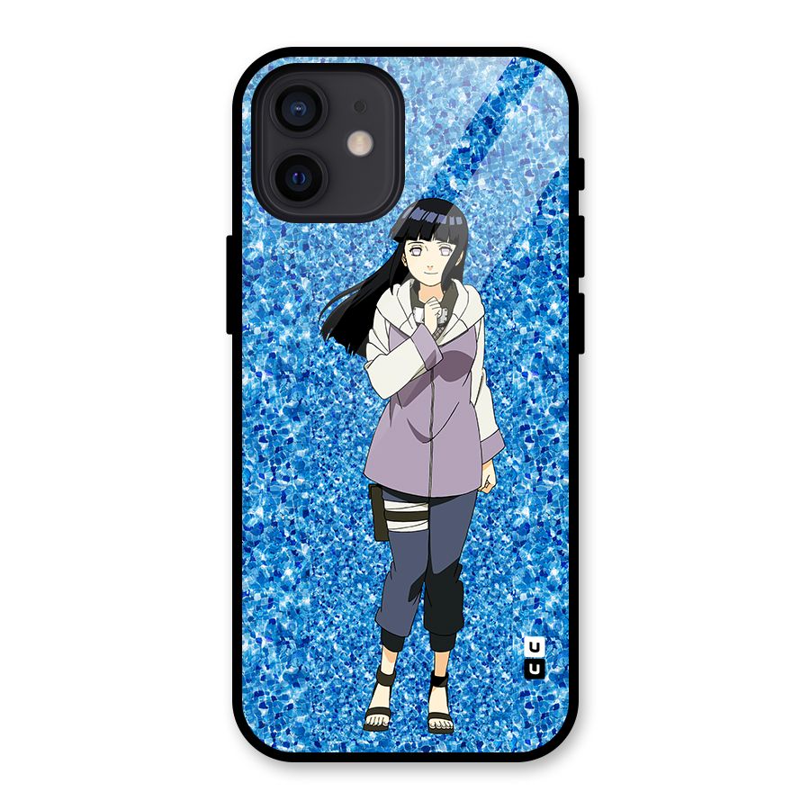 Cute Hinata hyuga Glass Back Case for iPhone 12