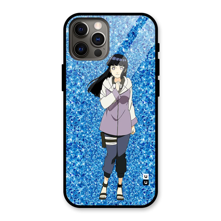 Cute Hinata hyuga Glass Back Case for iPhone 12 Pro