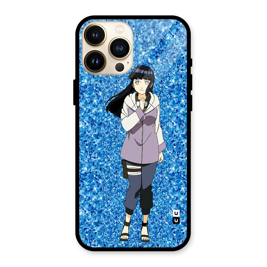Cute Hinata hyuga Glass Back Case for iPhone 13 Pro Max