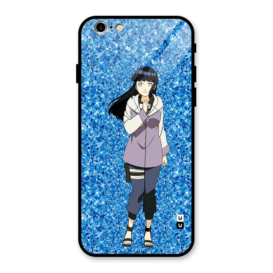 Cute Hinata hyuga Glass Back Case for iPhone 6 6S