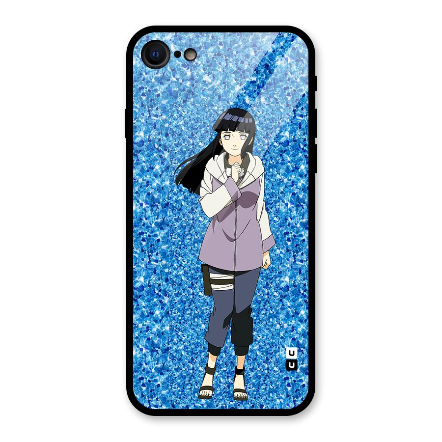 Cute Hinata hyuga Glass Back Case for iPhone 7