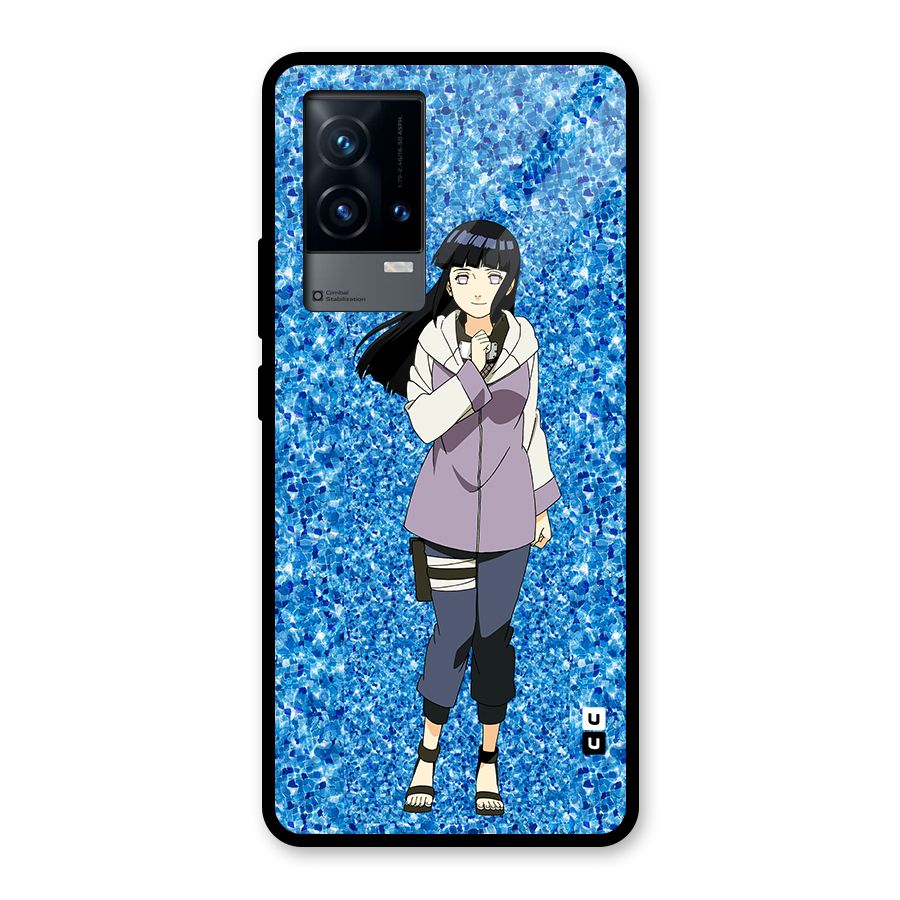 Cute Hinata hyuga Glass Back Case for iQOO 9 5G