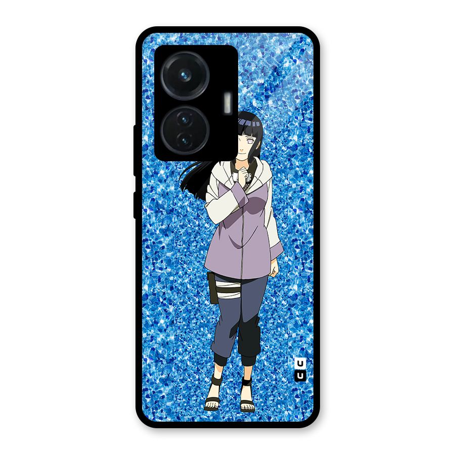 Cute Hinata hyuga Glass Back Case for iQOO Z6 44W