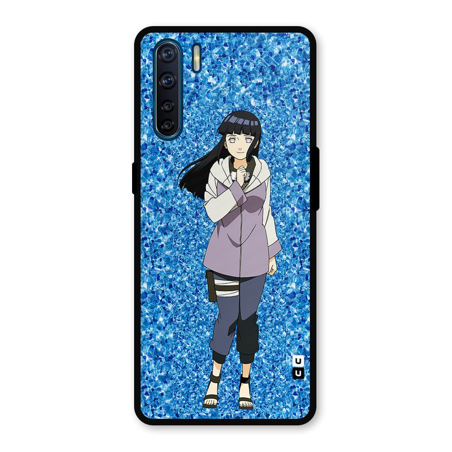 Cute Hinata hyuga Metal Back Case for Oppo F15