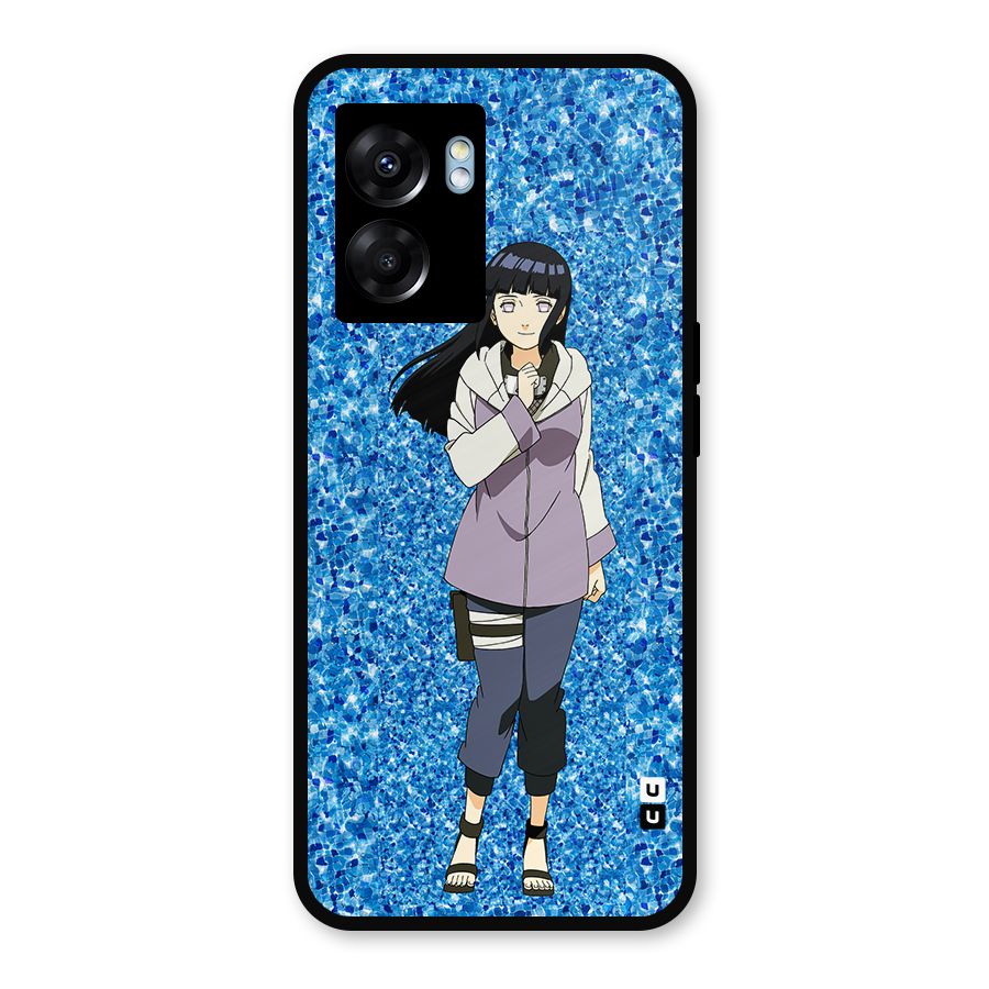 Cute Hinata hyuga Metal Back Case for Oppo K10 (5G)