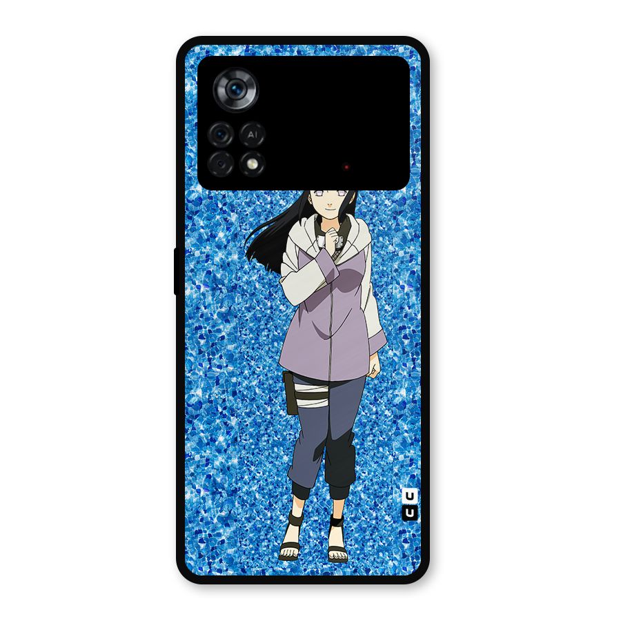 Cute Hinata hyuga Metal Back Case for Poco X4 Pro 5G