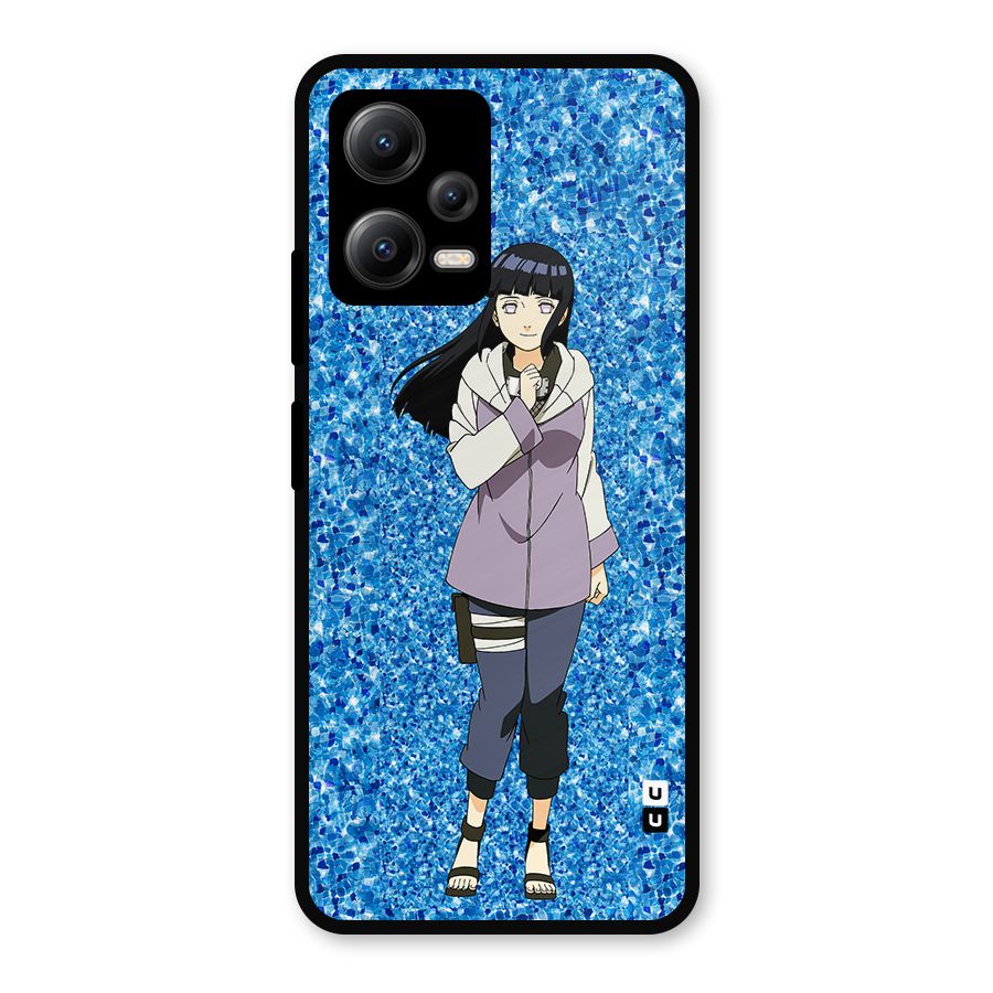 Cute Hinata hyuga Metal Back Case for Redmi Note 12 5G