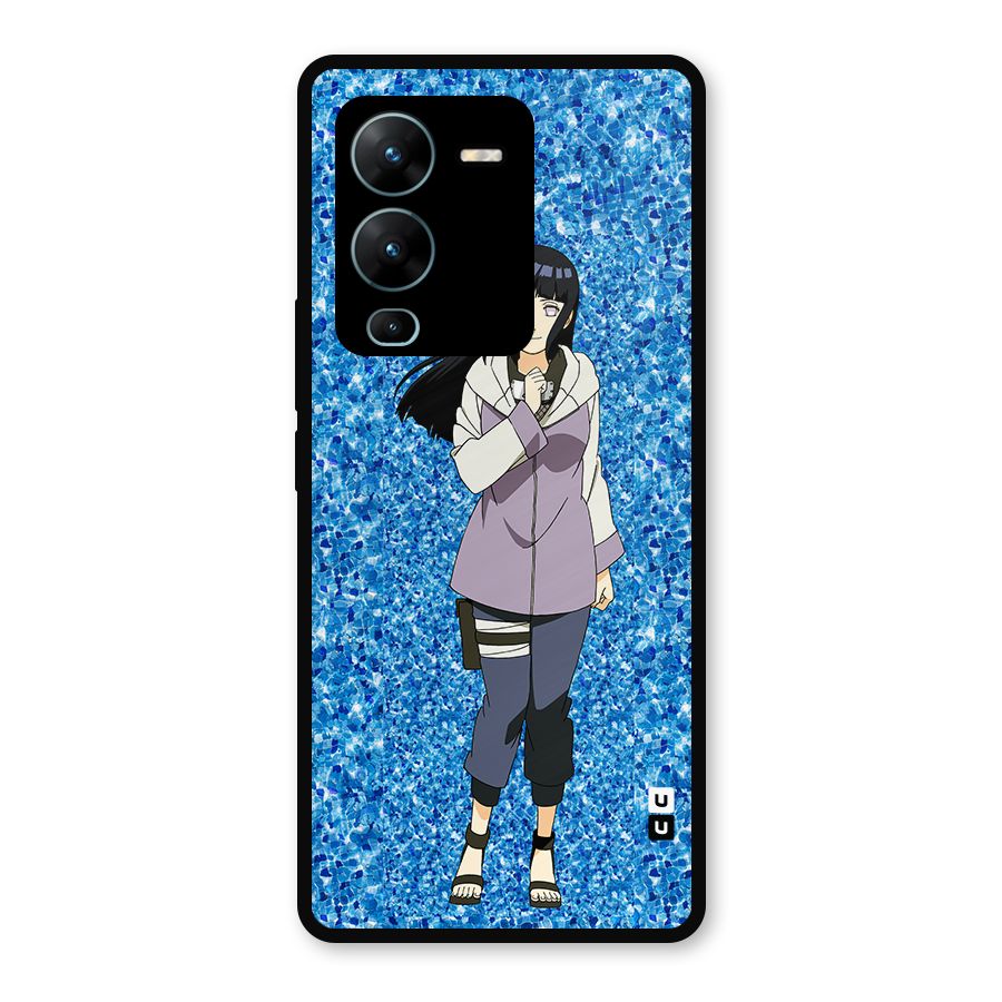 Cute Hinata hyuga Metal Back Case for Vivo V25 Pro