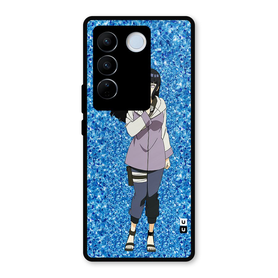 Cute Hinata hyuga Metal Back Case for Vivo V27