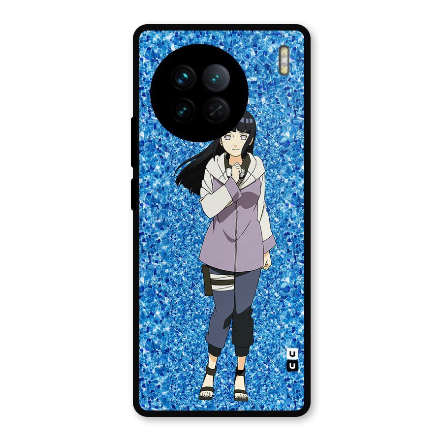 Cute Hinata hyuga Metal Back Case for Vivo X90