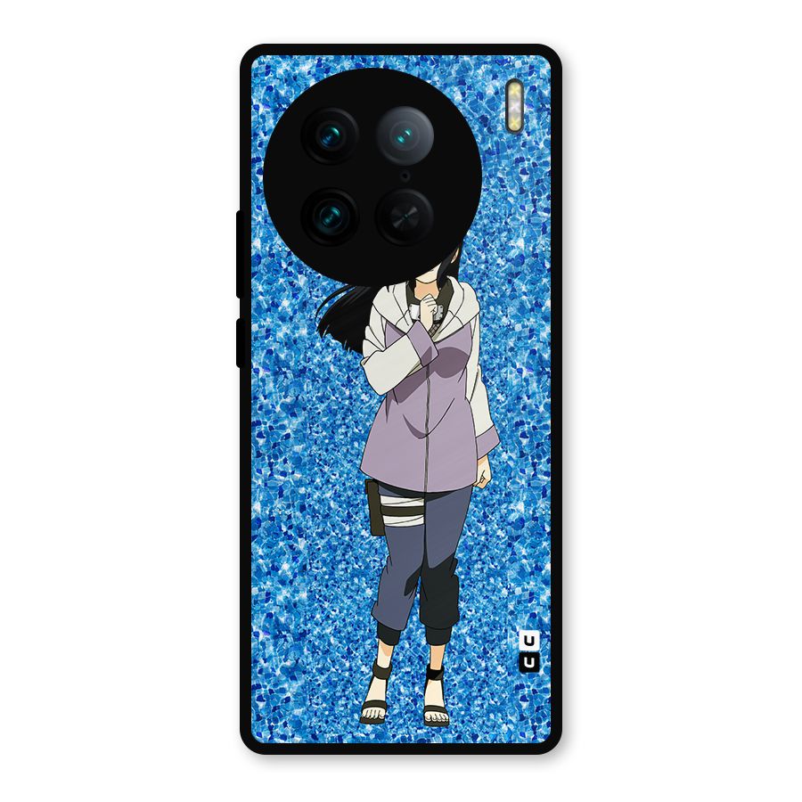 Cute Hinata hyuga Metal Back Case for Vivo X90 Pro
