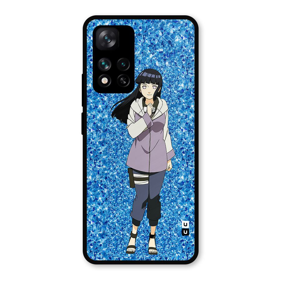 Cute Hinata hyuga Metal Back Case for Xiaomi 11i Hypercharge 5G