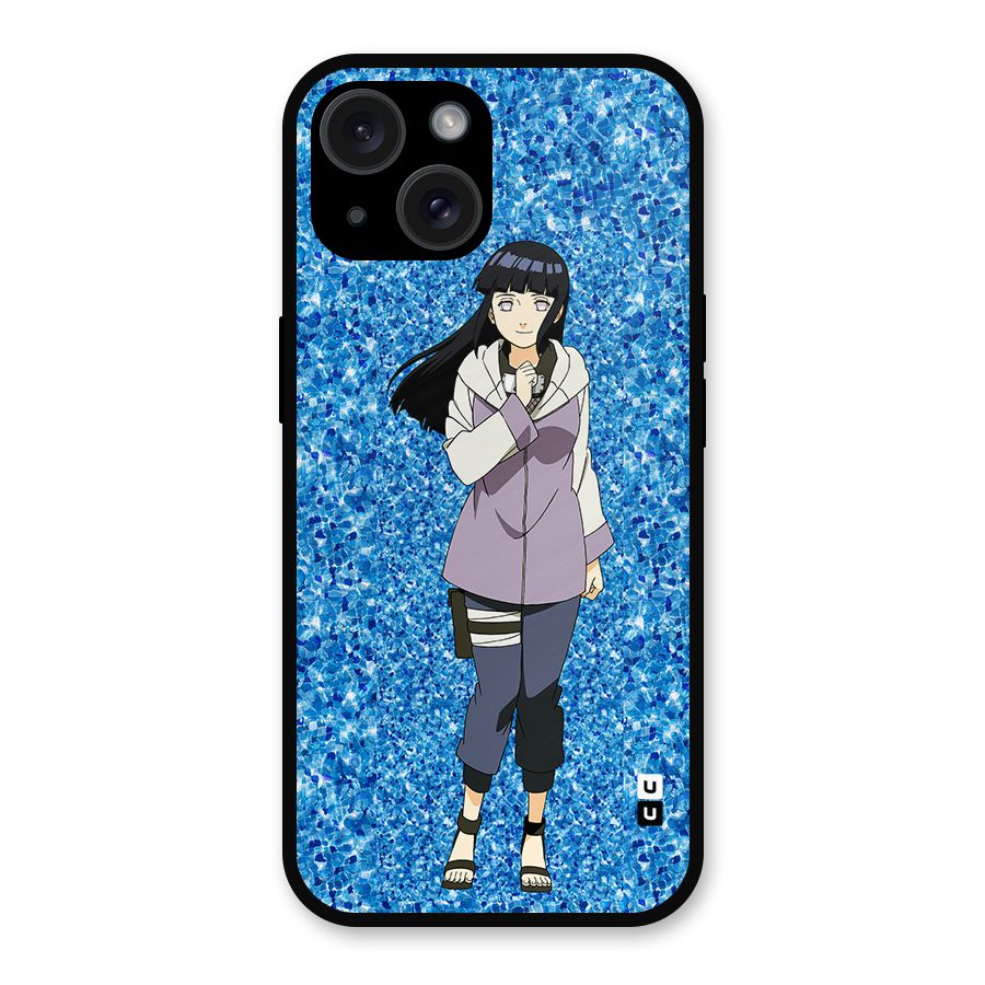 Cute Hinata hyuga Metal Back Case for iPhone 15