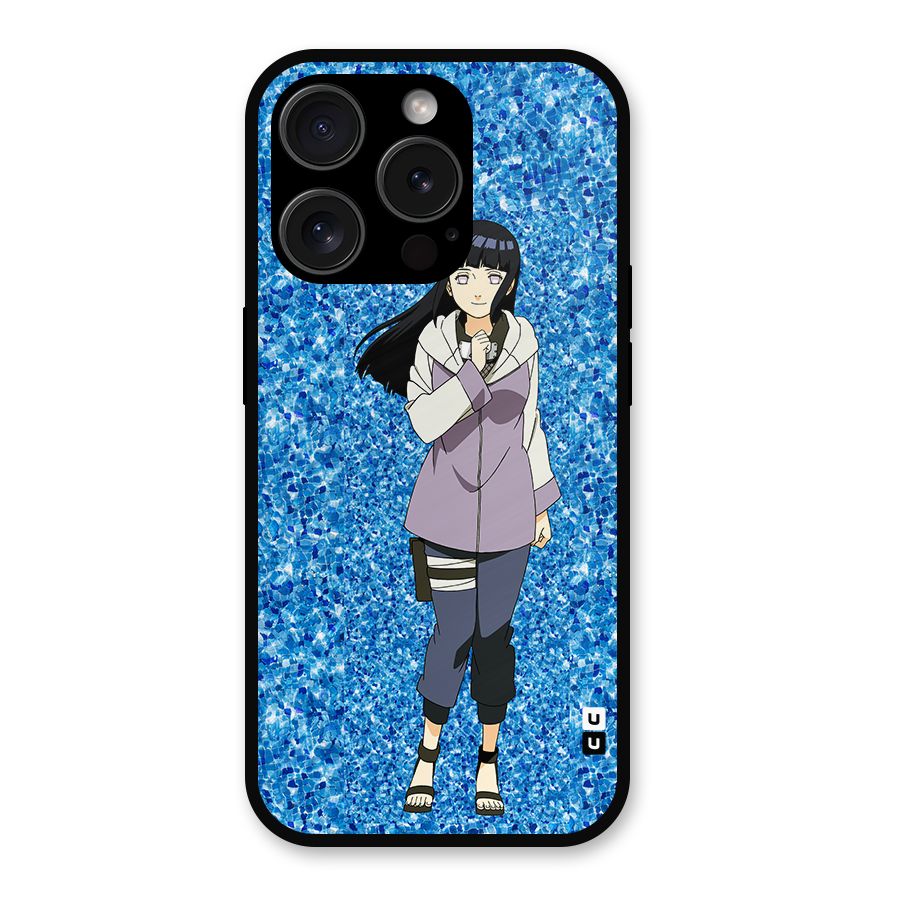 Cute Hinata hyuga Metal Back Case for iPhone 15 Pro
