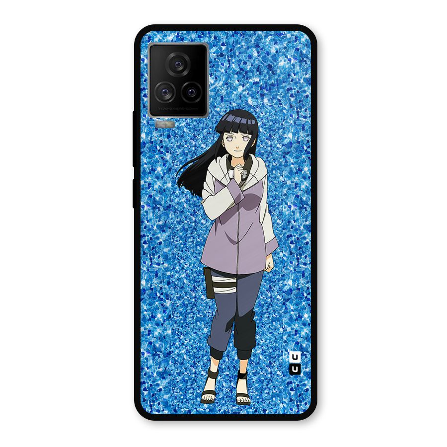 Cute Hinata hyuga Metal Back Case for iQOO 7 Legend 5G