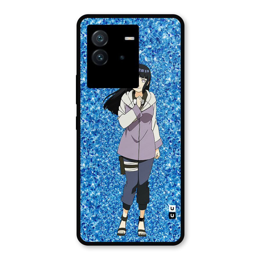 Cute Hinata hyuga Metal Back Case for iQOO Neo 6 5G