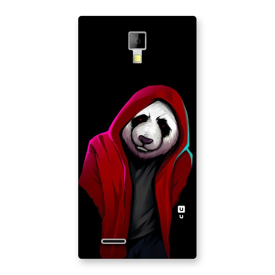 Cute Hoodie Panda Back Case for Micromax Canvas Xpress A99