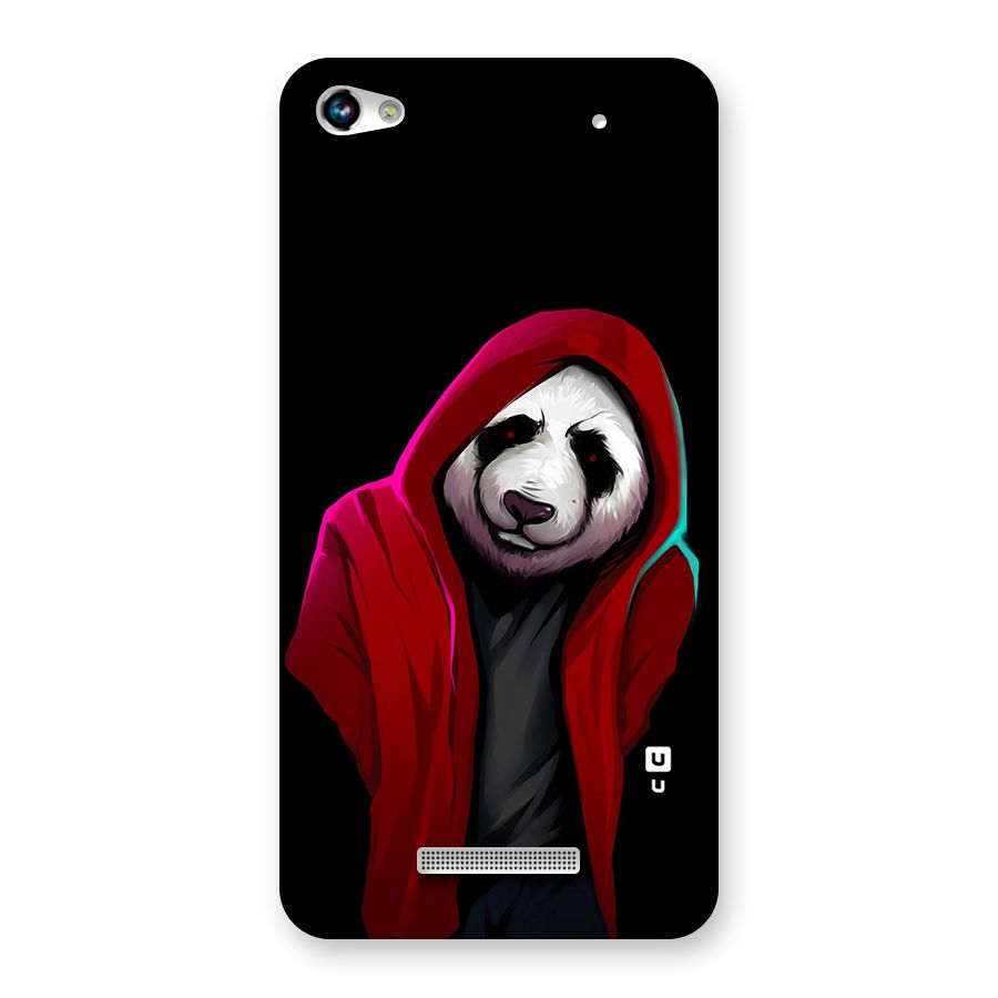 Cute Hoodie Panda Back Case for Micromax Hue 2