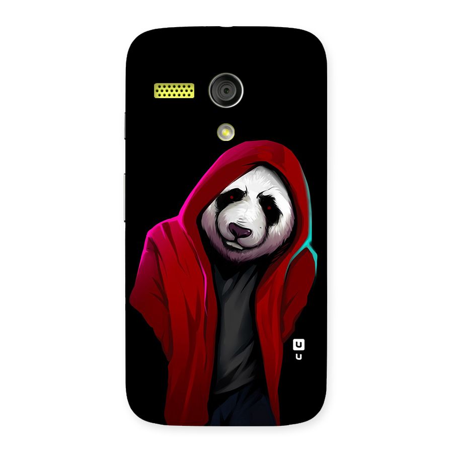 Cute Hoodie Panda Back Case for Moto G