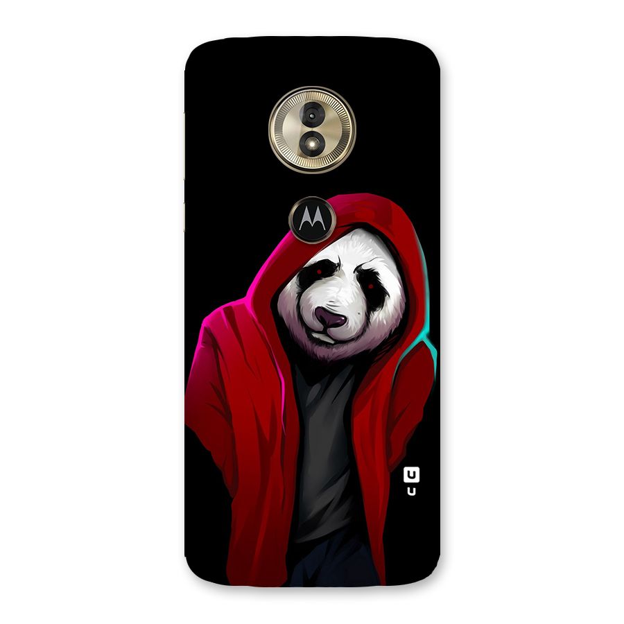Cute Hoodie Panda Back Case for Moto G6 Play