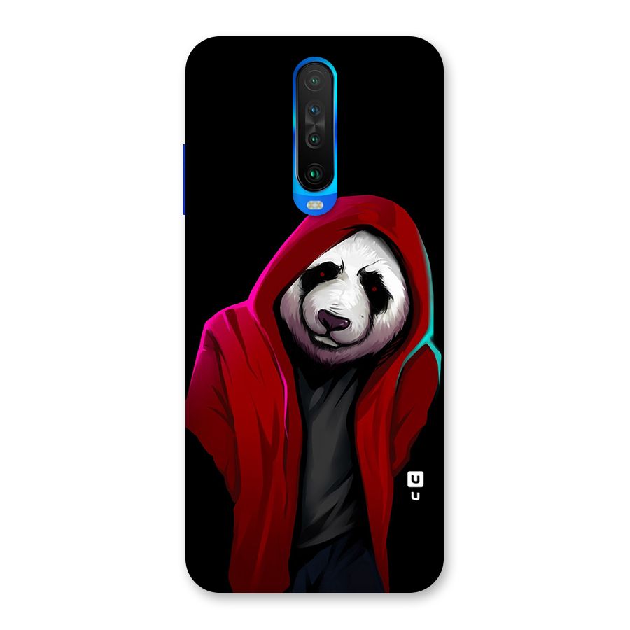 Cute Hoodie Panda Back Case for Poco X2
