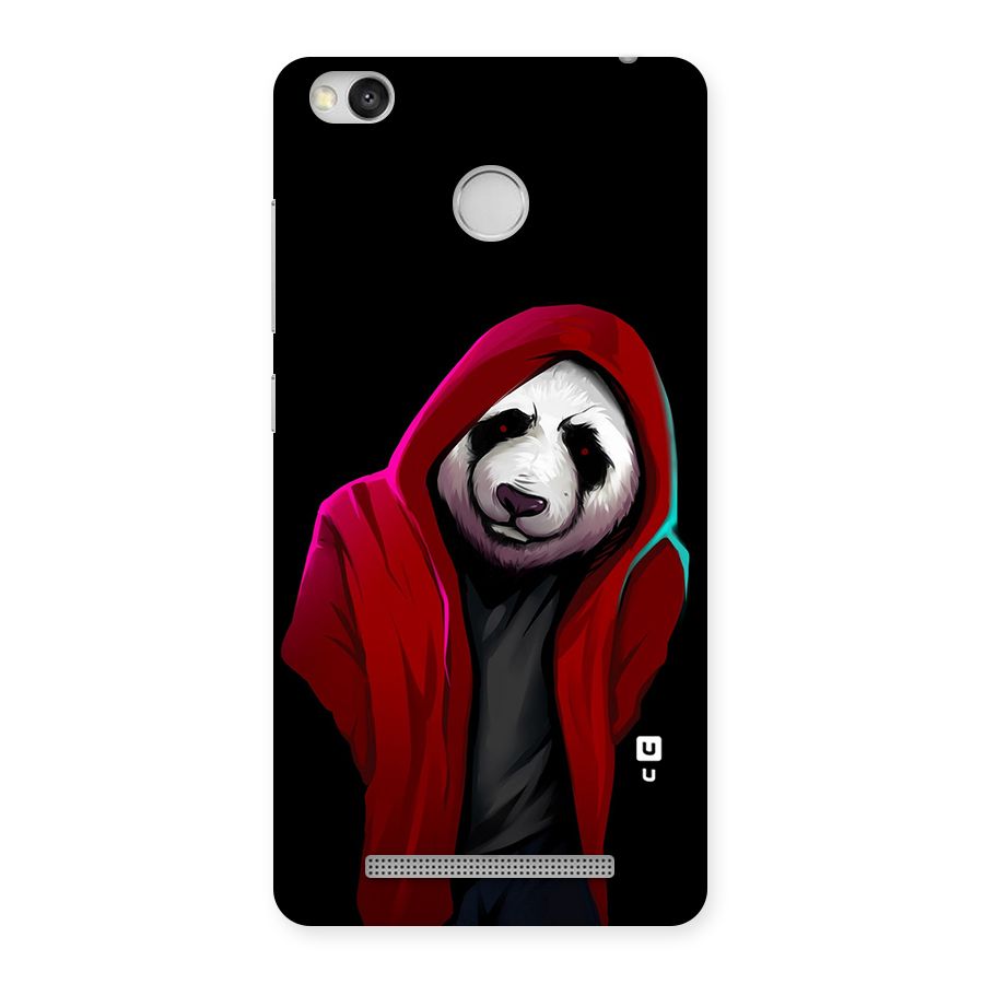 Cute Hoodie Panda Back Case for Redmi 3S Prime