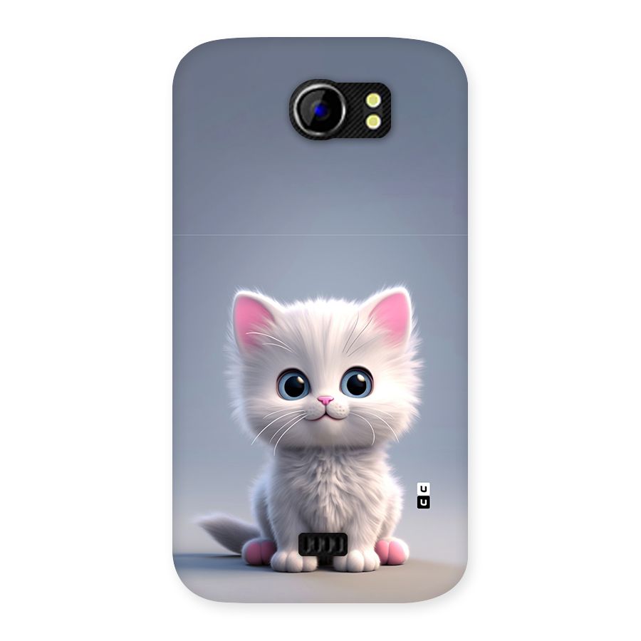 Cute Kitten Sitting Back Case for Canvas 2 A110