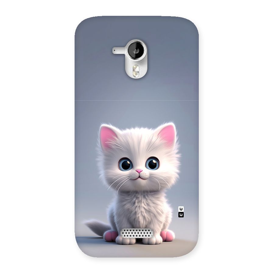 Cute Kitten Sitting Back Case for Canvas HD A116