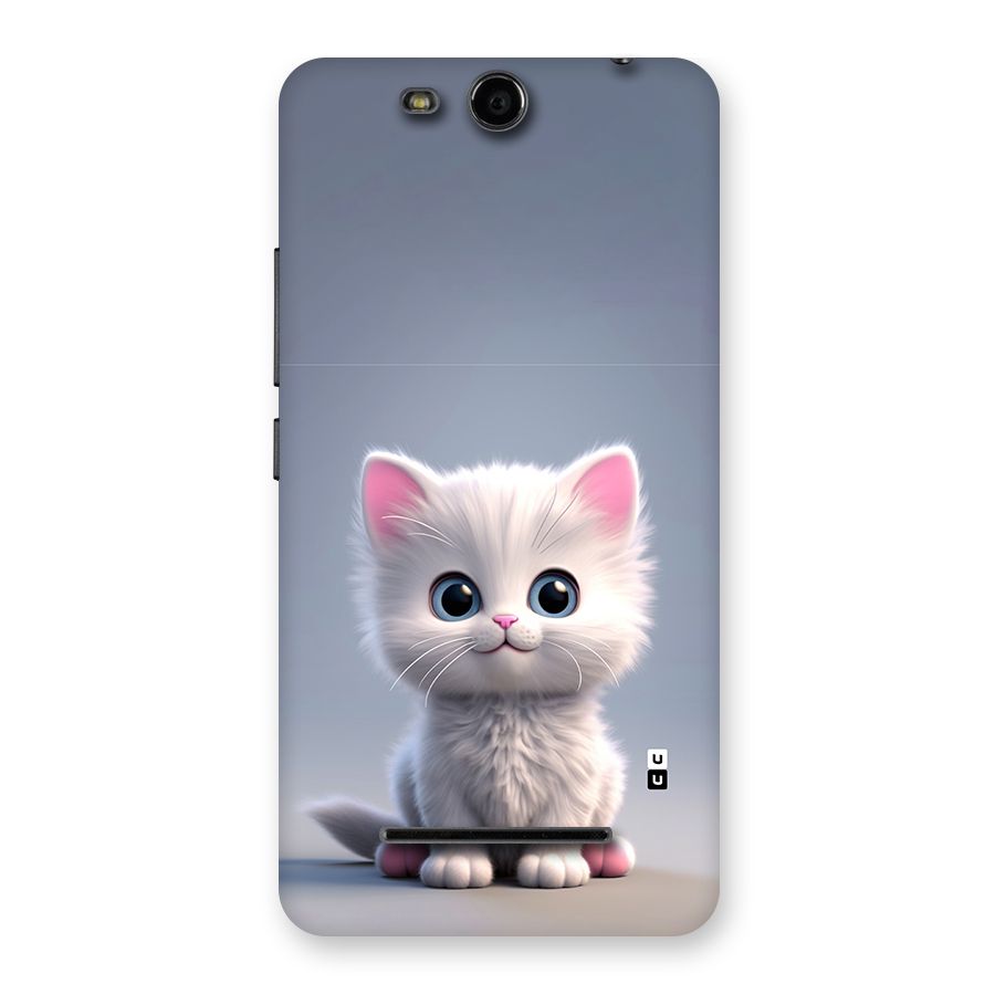 Cute Kitten Sitting Back Case for Canvas Juice 3 Q392