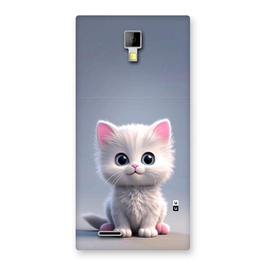 Cute Kitten Sitting Back Case for Canvas Xpress A99