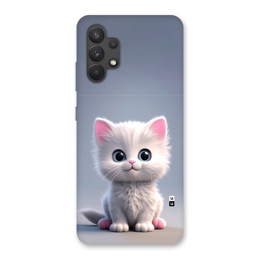 Cute Kitten Sitting Back Case for Galaxy A32
