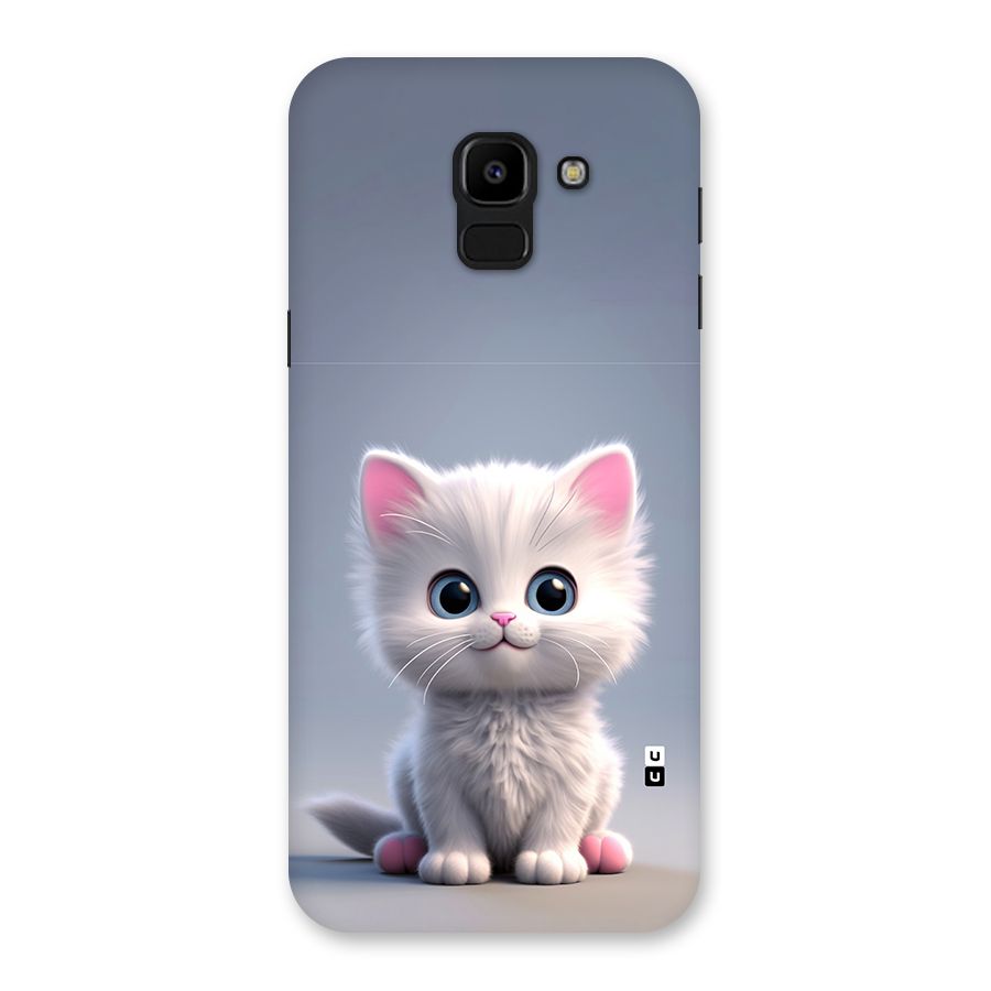Cute Kitten Sitting Back Case for Galaxy J6