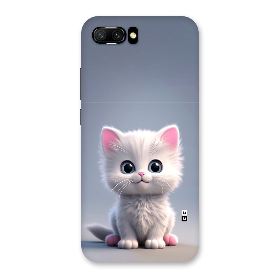 Cute Kitten Sitting Back Case for Honor 10