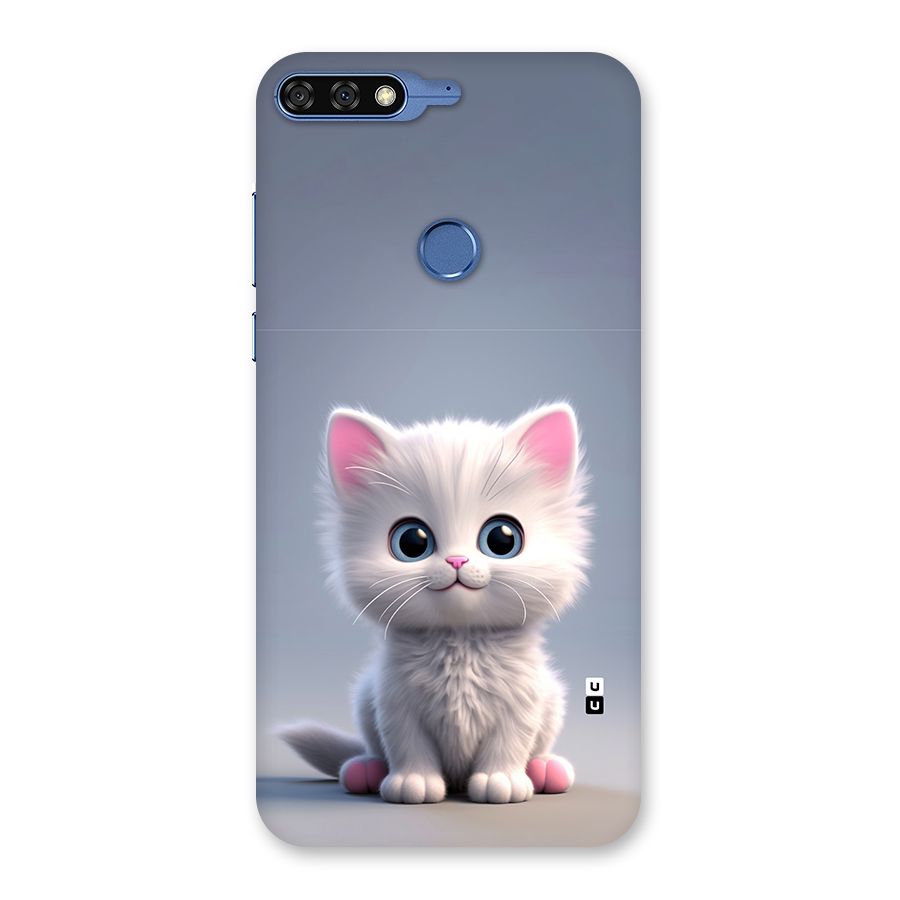 Cute Kitten Sitting Back Case for Honor 7C