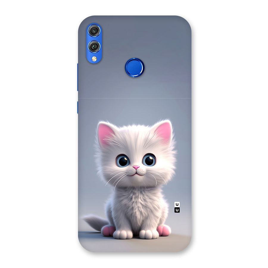 Cute Kitten Sitting Back Case for Honor 8X