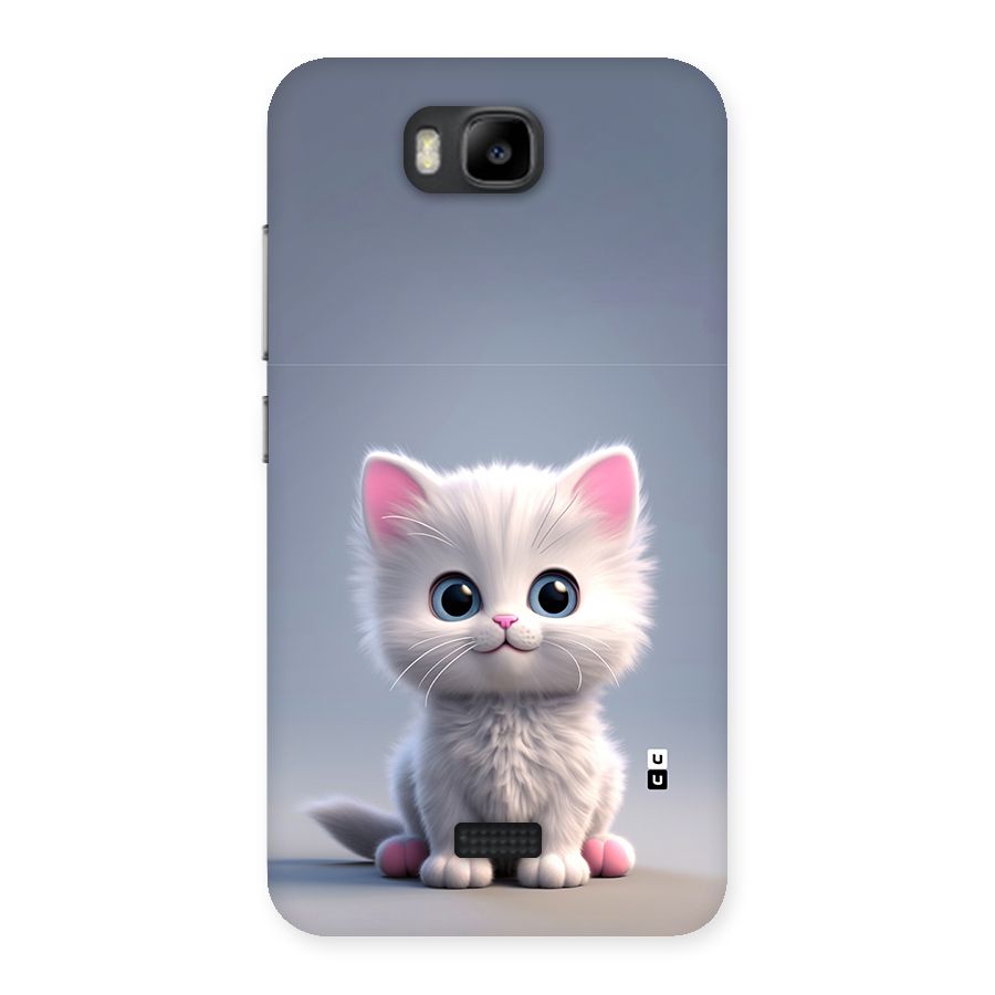 Cute Kitten Sitting Back Case for Honor Bee