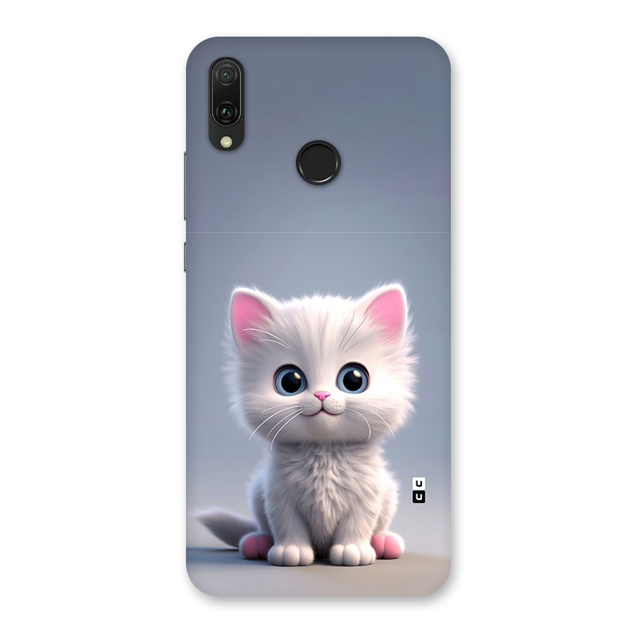 Cute Kitten Sitting Back Case for Huawei Y9 (2019)