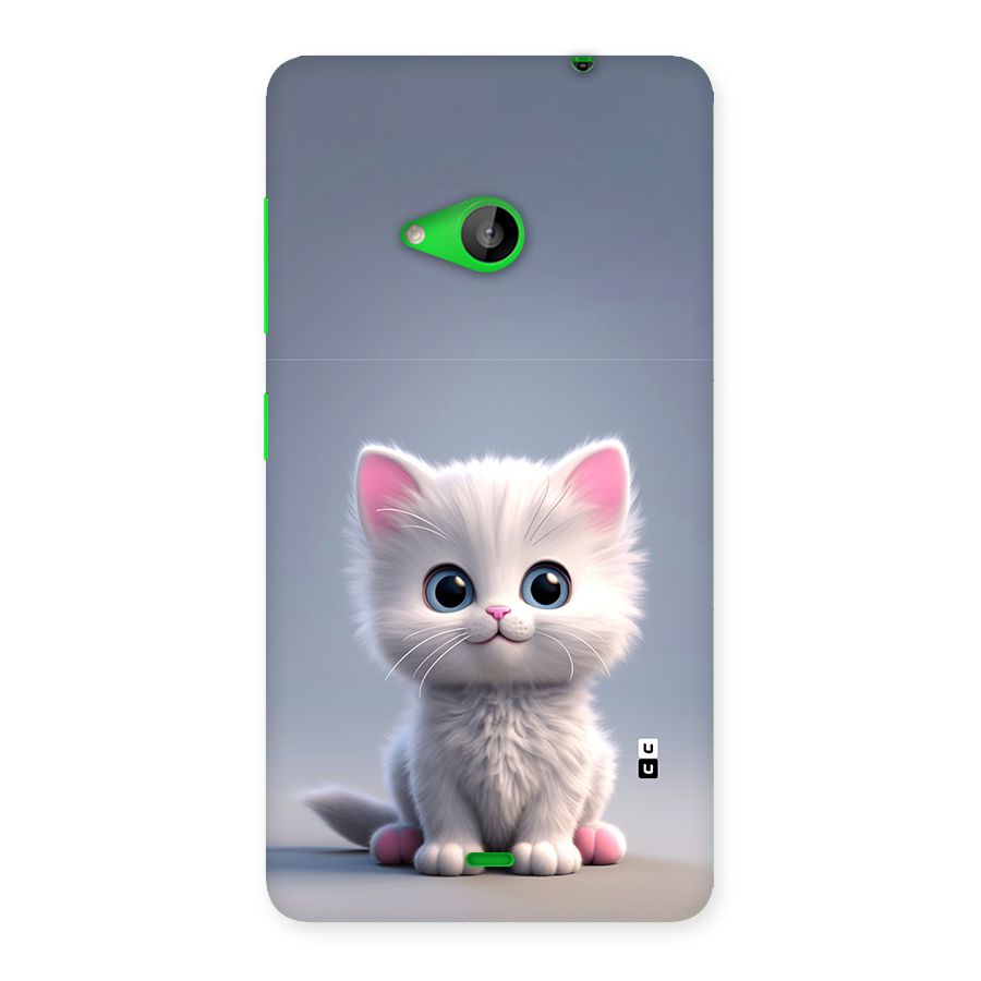 Cute Kitten Sitting Back Case for Lumia 535