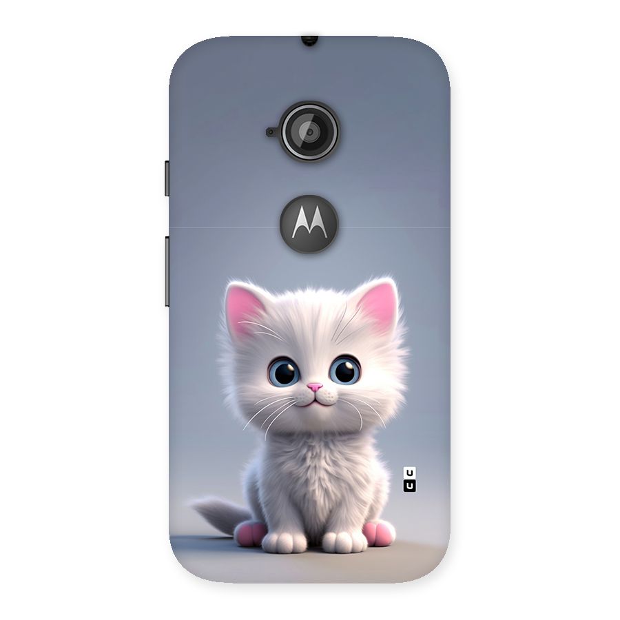 Cute Kitten Sitting Back Case for Moto E 2nd Gen