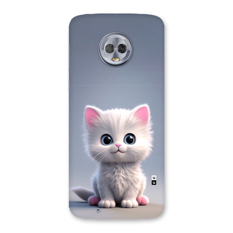 Cute Kitten Sitting Back Case for Moto G6