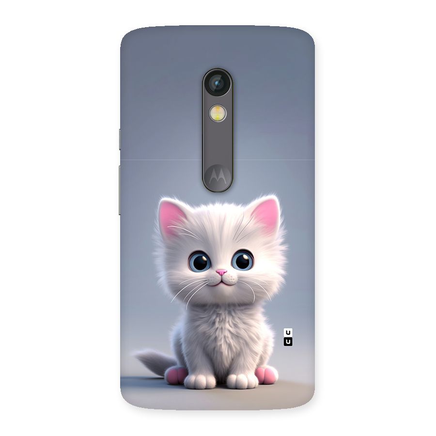 Cute Kitten Sitting Back Case for Moto X Play