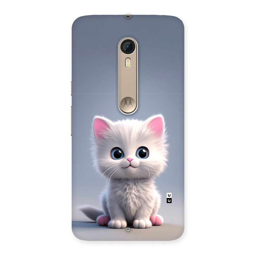 Cute Kitten Sitting Back Case for Moto X Style